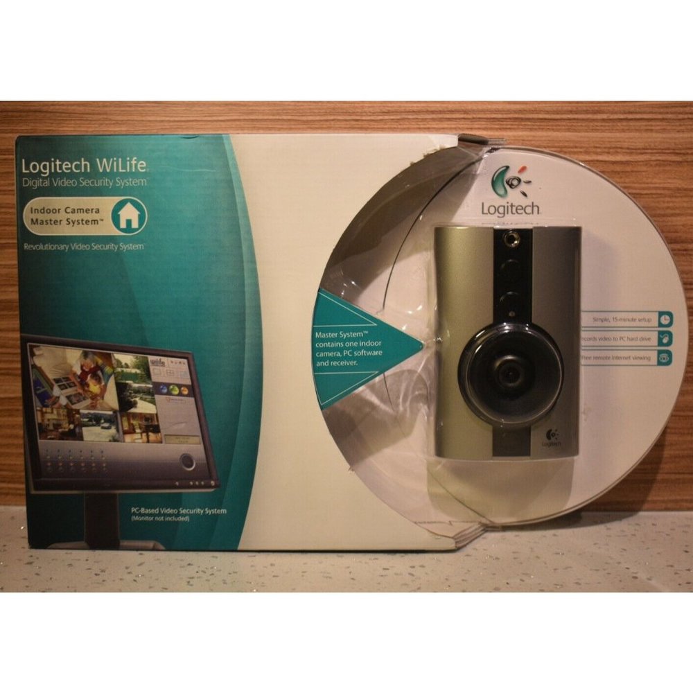 New Sealed Logitech WiLife Indoor Security Camera Master System DVS-800i